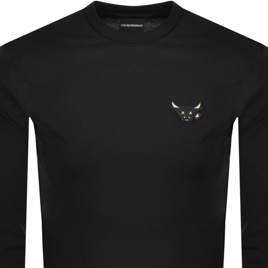 Alternative Image for ProductEmporio Armani Velcro Logo T Shirt Black2